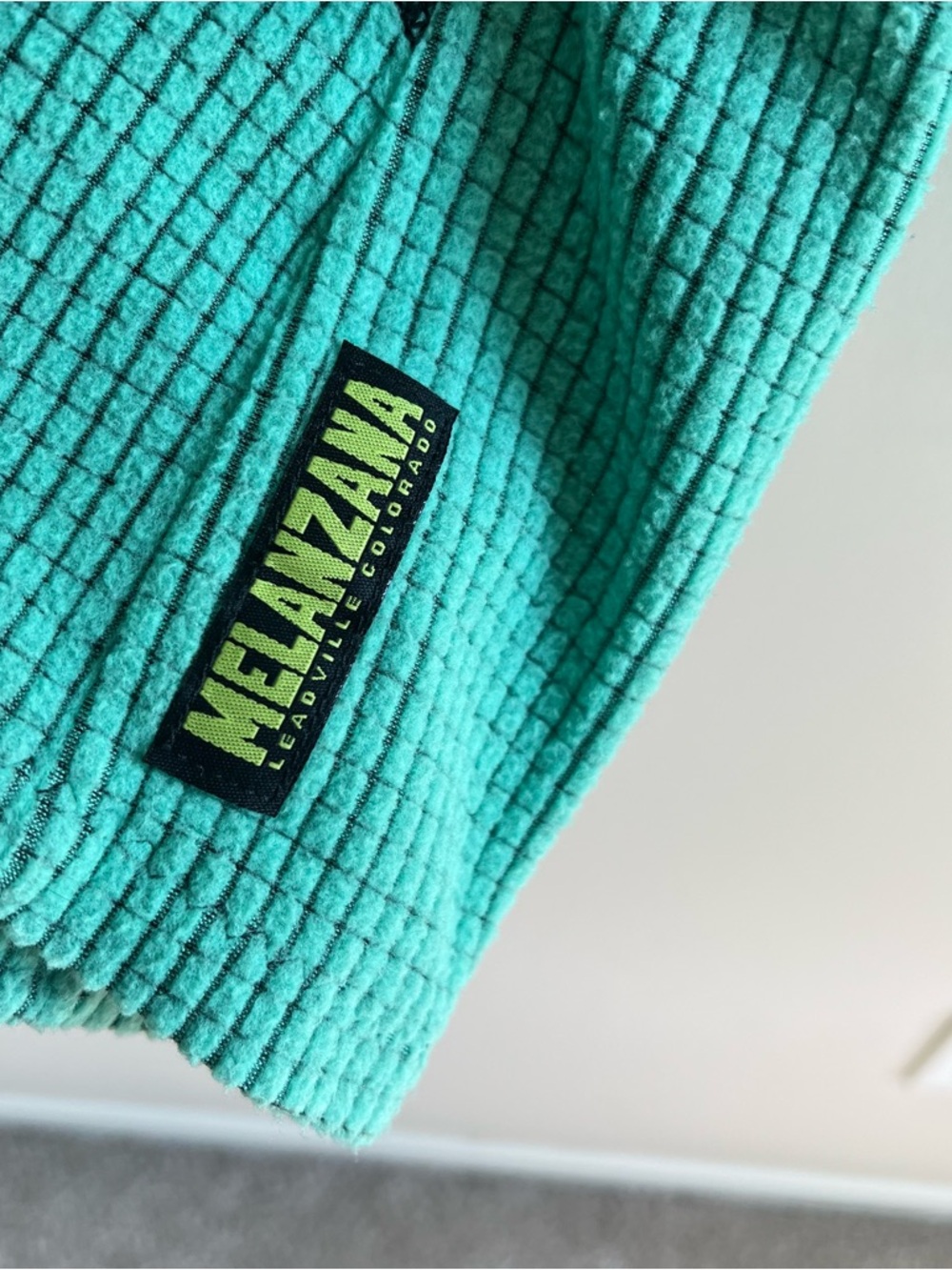 Melanzana Men Small (Women Medium) MicroGrid Fleece Hoodie Lagoon Color - Picture 8 of 12